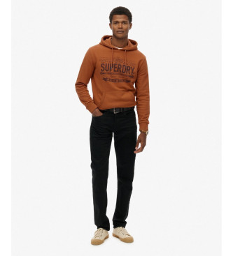 Superdry Heritage Brand brun sweatshirt