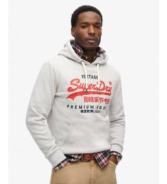 Superdry Sweatshirt Logo Duo Vintage cinzento