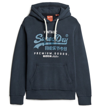 Superdry Sweatshirt Logo Duo Vintage marine