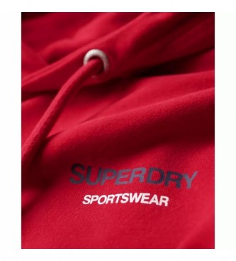 Superdry Bluza z logo czerwona