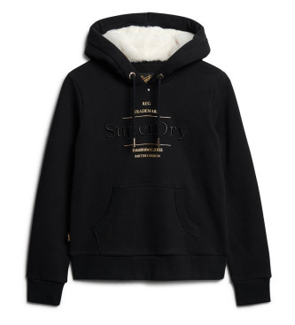 Superdry Sweatshirt Luxe Metallic noir 