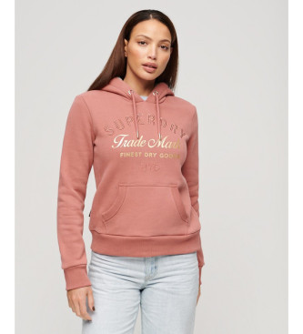 Superdry Mikina Luxe Metallic pink