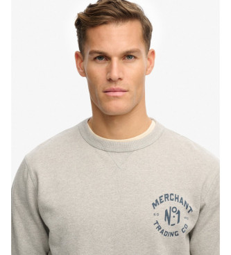 Superdry Merchant Graphic sweatshirt grey