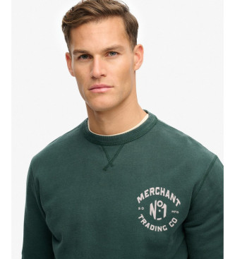 Superdry Merchant Graphic sweatshirt green