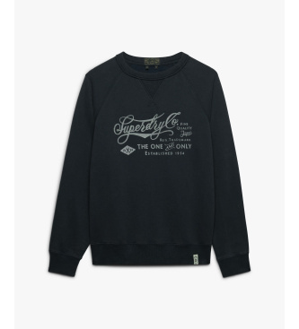 Superdry Sweat-shirt Merchant Vintage Print navy