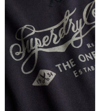 Superdry Sweat-shirt Merchant Vintage Print navy