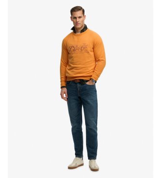 Superdry Sweatshirt Merchant Vintage Print orange