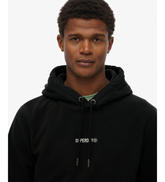 Superdry Micro Logo sweatshirt sort
