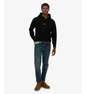 Superdry Micro Logo sweatshirt sort