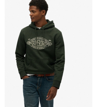 Superdry Outdoor Co Sweat-shirt vert dcontract
