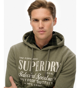 Superdry Outdoor Supply Co Capuche dtendue vert