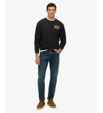 Superdry Sweatshirt Service Supply Loose AFB noir