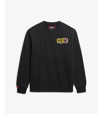Superdry Sweatshirt Service Supply Loose AFB noir