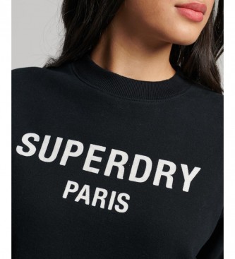 Superdry Sweatshirt Sport Luxe preta
