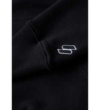 Superdry Luźna bluza Sport Luxe czarna