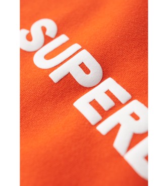 Superdry Sport loose sweatshirt orange