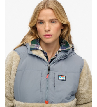Superdry Sudadera Super Soft Hybrid beige