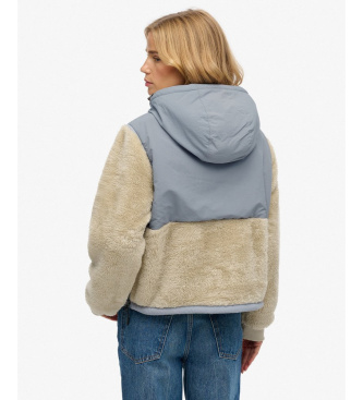 Superdry Sudadera Super Soft Hybrid beige