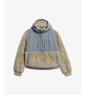Superdry Sudadera Super Soft Hybrid beige
