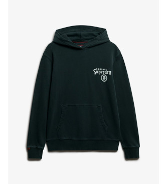 Superdry Sweatshirt Tokyo Narrative Capuz solto preto