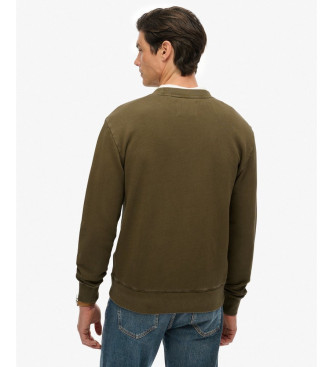 Superdry Tokyo Narrative Sweatshirt ample marron vert marron