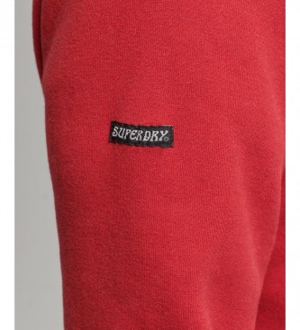 Superdry Tonal Hooded Sweatshirt red