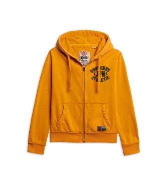 Superdry Vintage Athletic Hooded Zip Hoodie orange