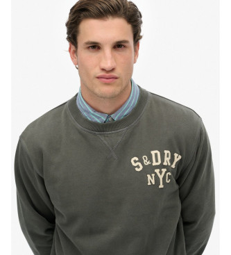 Superdry Vintage Athletic Crew Sweatshirt dunkelgrau