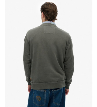 Superdry Vintage Athletic Crew Sweatshirt dunkelgrau