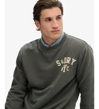 Superdry Vintage Athletic Crew Sweatshirt dunkelgrau