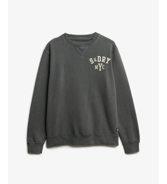 Superdry Vintage Athletic Crew Sweatshirt dunkelgrau