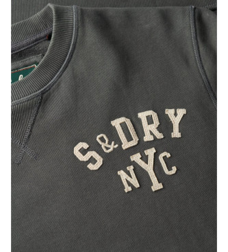 Superdry Vintage Athletic Crew Sweatshirt dunkelgrau