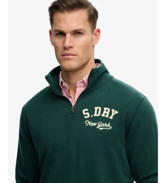 Superdry Sweatshirt Vintage Athletic Half Zip grøn