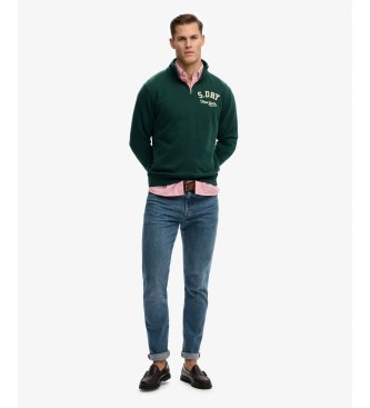 Superdry Sweatshirt Vintage Athletic Half Zip grøn