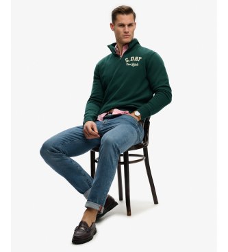 Superdry Sweatshirt Vintage Athletic Half Zip grøn