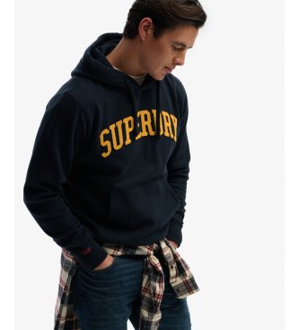 Superdry Vintage Athletic Hood navy sweatshirt