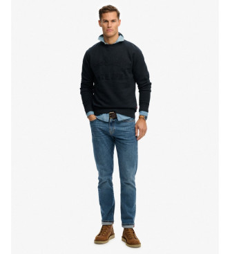 Superdry Sudadera Vintage Athletic Tonal marino