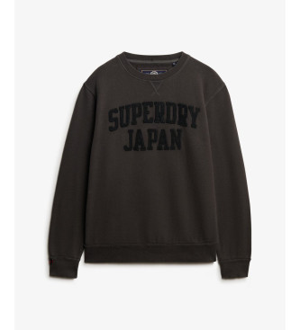 Superdry Sudadera Vintage Athletic Tonal negro