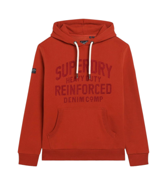 Superdry Sweatshirt Worker Scripted orange