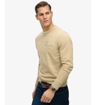 Superdry Felpa beige casual 1954 Company