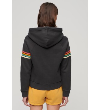 Superdry Regenbogen Sweatshirt schwarz