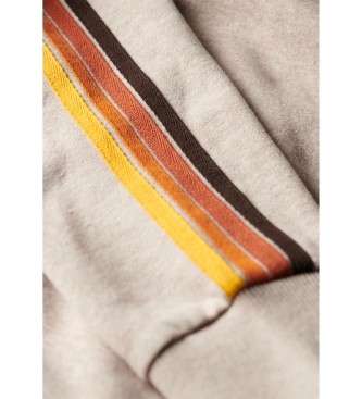 Superdry Terrain beige striped sweatshirt