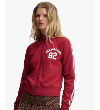 Superdry Athletic Applique burgundy sweatshirt