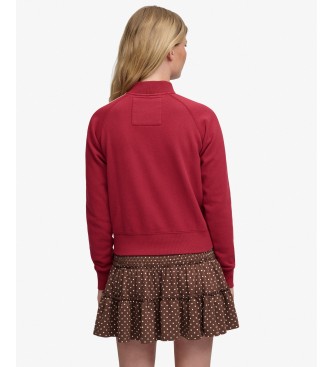 Superdry Athletic Applique burgundy sweatshirt