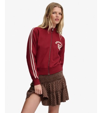 Superdry Athletic Applique burgundy sweatshirt