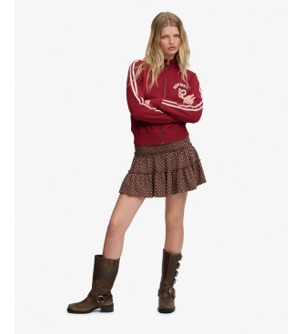 Superdry Athletic Applique burgundy sweatshirt