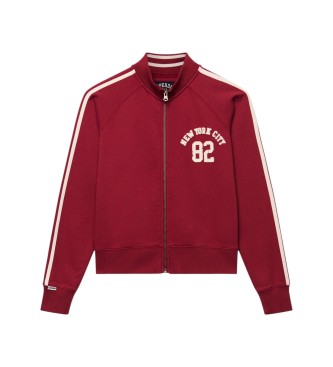 Superdry Athletic Applique burgundy sweatshirt