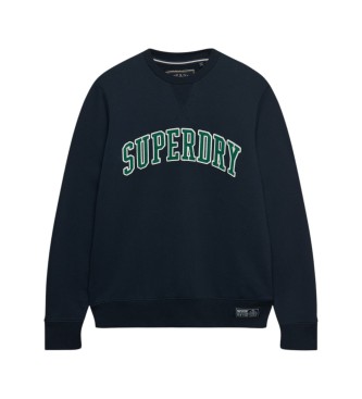 Superdry Sudadera Athletic Applique Relaxed marineblå