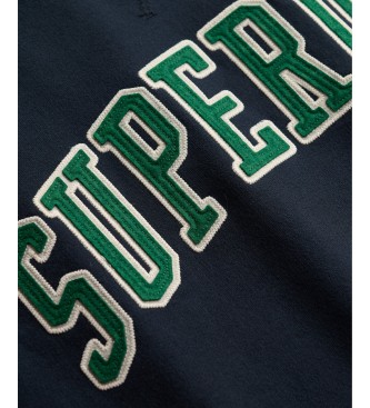 Superdry Sudadera Athletic Applique Relaxed marineblå
