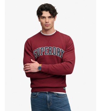 Superdry Rød Athletic Applique Relaxed-sweatshirt